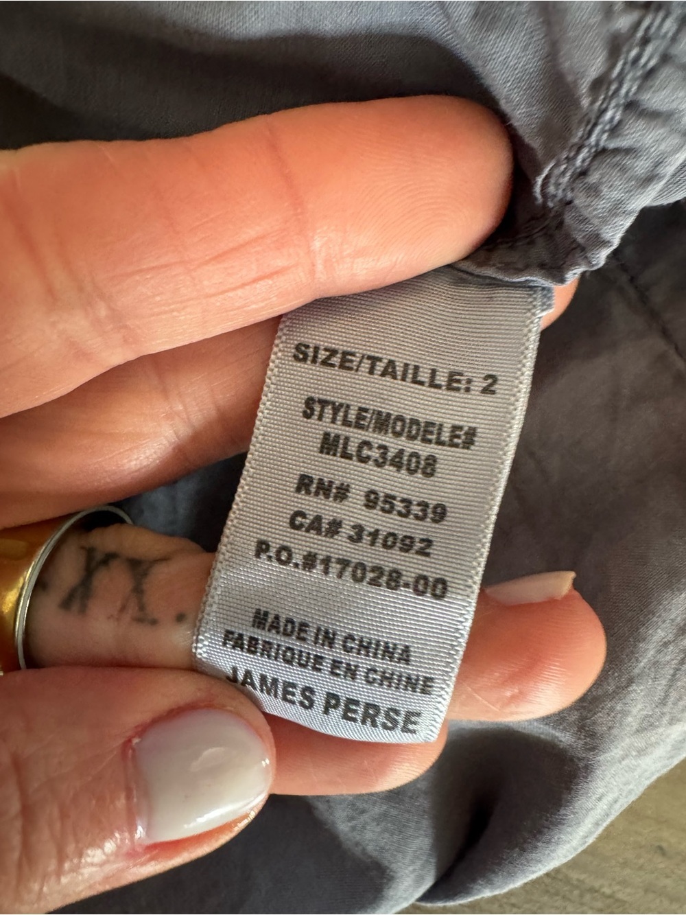 James Perse Gray Button-Up Shirt - Picture 4 of 9